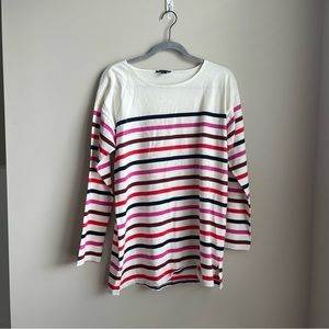 J crew thick cotton long sleep striped shirt, NWOT, size M